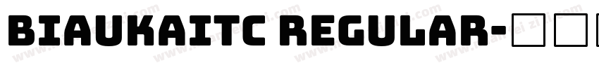 BiauKaiTC Regular字体转换